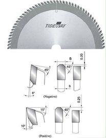 plasitic स्टील काटने के लिए अक्षीय दांत TCT परिपत्र देखा ब्लेड, plexiglass