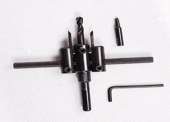 कस्टम समायोज्य छेद कटर काटना प्लास्टिक / लकड़ी छेद देखा 30mm - 120mm आकार
