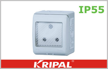 दक्षिण अफ्रीका आउटडोर प्लग सॉकेट / 15 amp दौर पिन सॉकेट 250V