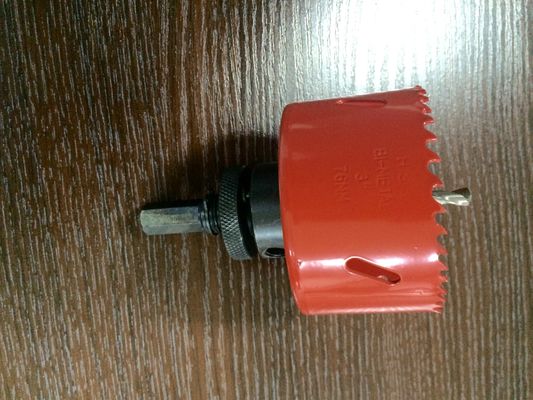 7/8 &quot;29mm 64mm 9pc एचएसएस पिच दांत धातु छेद काटने ड्रिल के लिए सेट देखा