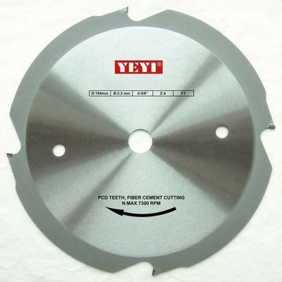 पेशेवर औद्योगिक 184mm PCD देखा ब्लेड / फाइबर सीमेंट देखा ब्लेड